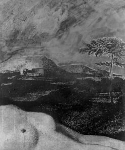 1978<br>A Stanley Kubrick<br>tempera, smalto alla anilina, matita, fotografia emulsionata su tela<br>cm 45x35