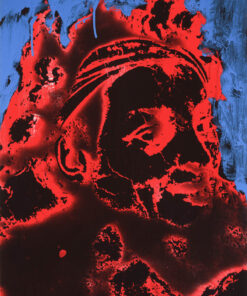 1978<br>Da Michelangelo<br>pittura industriale, smalto alla anilina, negativo fotografico emulsionato su tela<br>cm 70x50