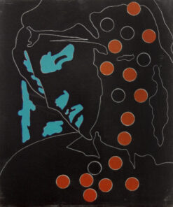 1978<br>tempera, matita, proiezione fotografica su tela<br>cm 45x40