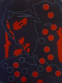 1978<br>tempera, matita, proiezione fotografica su tela<br>cm 46x39