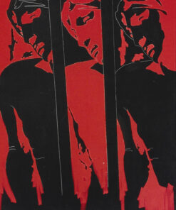 1978<br>tempera, matita, proiezione fotografica su tela<br>cm 100x150