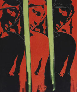 1978<br>tempera, matita, proiezione fotografica su tela<br>cm 100x150