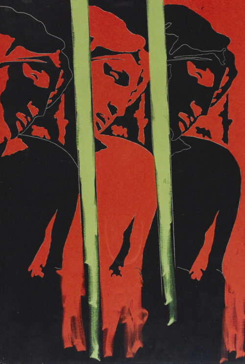 1978<br>tempera, matita, proiezione fotografica su tela<br>cm 100x150