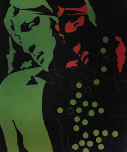 1978<br>tempera, matita, proiezione fotografica su tela<br>cm 90x70