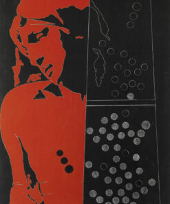 1978<br>tempera, matita, proiezione fotografica su tela<br>cm 80x60