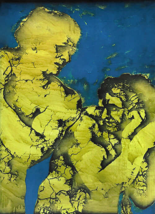 1978<br>smalto industriale, smalto alla anilina, fotografia emulsionata su tela<br>cm 100x70