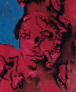 1978<br>pittura industriale, smalto alla anilina, fotografia emulsionata su tela<br>cm 70x50