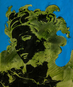 1978<br>pittura industriale, smalto alla anilina, negativo fotografico emulsionato su tela<br>cm 70x55