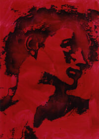 1978<br>pittura industriale e fotografia emulsionata su tela<br>cm 70x50