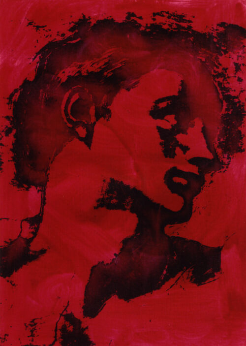 1978<br>pittura industriale e fotografia emulsionata su tela<br>cm 70x50