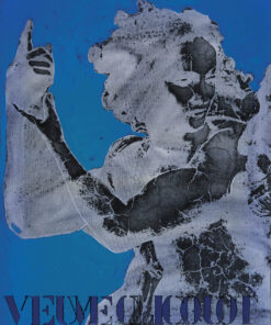 1978<br>Veuve Cliquot<br>pittura industriale, smalto alla anilina, negativo fotografico emulsionato su tela<br>cm 70x55