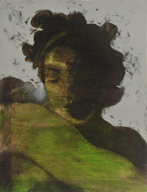 1978<br>smalto industriale, smalto alla anilina, fotografia emulsionata su tela<br>cm 70x50