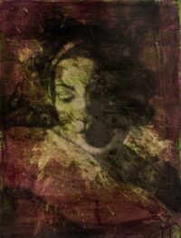 1978<br>smalto alla anilina, fotografia emulsionata su tela<br>cm 70x50