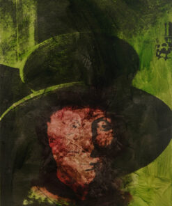 1978<br>smalto alla anilina, fotografia emulsionata su tela<br>cm 100x70