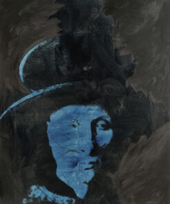 1978<br>pittura industriale, smalto alla anilina, fotografia emulsionata su tela<br>cm 100x70