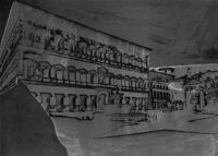 1978<br>pittura industriale, smalto alla anilina, fotografia emulsionata su tela<br>cm 50x70