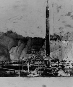 1978<br>Sospirando<br>pittura industriale, smalto alla anilina, fotografia emulsionata su tela<br>cm 60x70