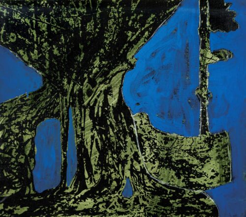 1978<br>pittura industriale, smalto alla anilina, negativo fotografico emulsionato su tela<br>cm 50x60