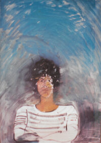 1978 29,5<br>dedicato a Massimiliano Zippi<br>tempera su tela<br>cm 100x70