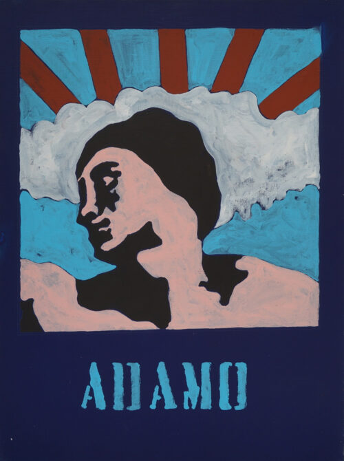 1978 <br>pittura industriale, tempera, pennarello su tela <br>cm 80x60