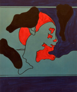 1978 (1967)<br>pittura industriale, tempera, pennarello su tela<br>cm 100x70