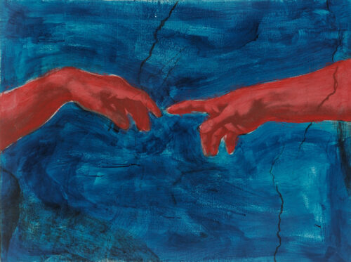 1978<br>tempera su fotografia emulsionata su tela<br>cm 70x100