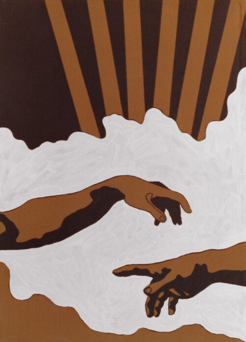 1978<br>tempera, pennarello, proiezione fotografica su tela<br>cm 70x50