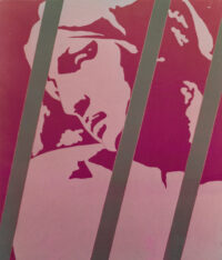 1978<br>tempera, matita, proiezione fotografica su tela<br>cm 65x55