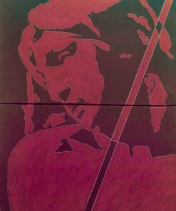 1978<br>tempera, matita, proiezione fotografica su tela<br>cm 100x80