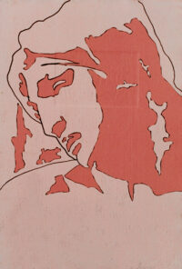 1978<br>tempera, pennarello, proiezione fotografica su tela<br>cm 60x40