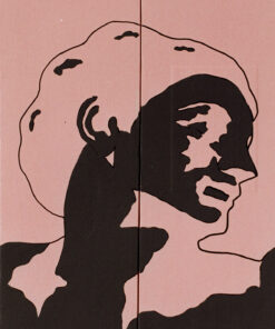 1978<br>tempera, pennarello, proiezione fotografica su tela<br>cm 40x60