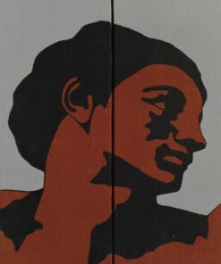 1978<br>tempera, pennarello, proiezione fotografica su tela<br>cm 70x40