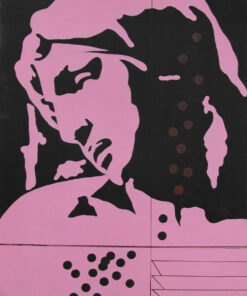 1978<br>tempera, pennarello, proiezione fotografica su tela<br>cm 90x70