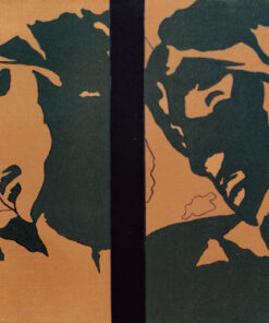 1978<br>tempera, pennarello, proiezione fotografica su tela<br>cm 80x50