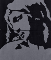 1978<br>tempera, matita, proiezione fotografica su tela<br>cm 60x50