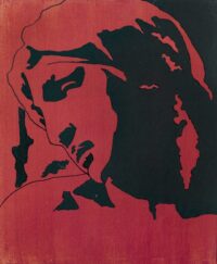 1978<br>tempera, pennarello, proiezione fotografica su tela<br>cm 50x40