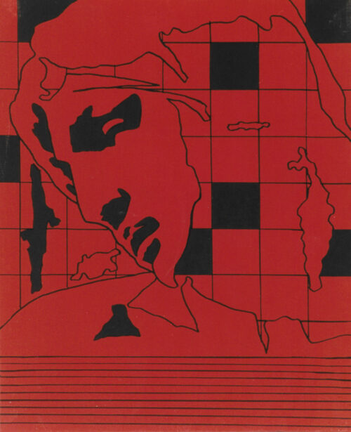 1978<br>tempera, pennarello, proiezione fotografica su tela<br>cm 50x40