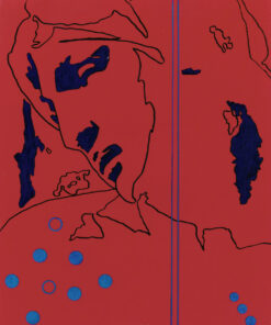 1978<br>tempera, pennarello, proiezione fotografica su tela<br>cm 50x40