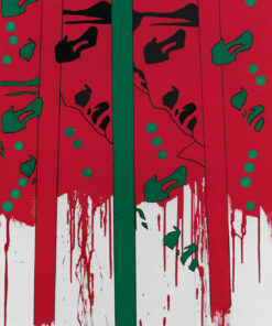 1978<br>tempera, pennarello, proiezione fotografica su tela<br>cm 100x60