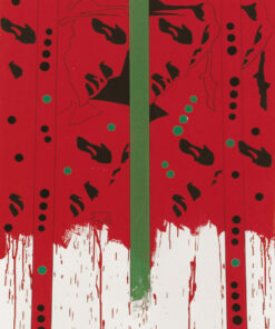 1978<br>tempera, pennarello, proiezione fotografica su tela<br>cm 140x75