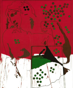 1978<br>tempera, pennarello, proiezione fotografica su tela<br>cm 150x100