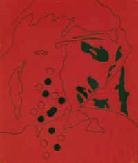 1978<br>tempera, pennarello, proiezione fotografica su tela<br>cm 55x45