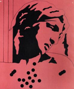 1978<br>tempera, pennarello, proiezione fotografica su tela<br>cm 65x50