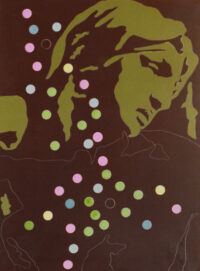 1978<br>tempera, matita, proiezione fotografica su tela<br>cm 75x55