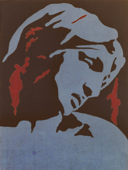 1978<br>tempera, matita, proiezione fotografica su tela<br>cm 75x55