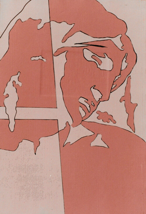 1978<br>tempera, pennarello, proiezione fotografica su tela<br>cm 60x40