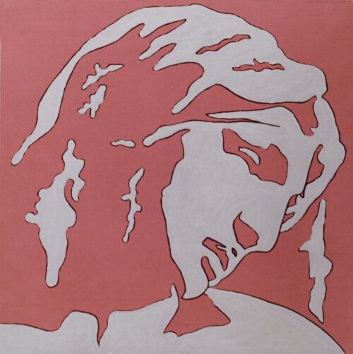1978<br>tempera, pennarello, proiezione fotografica su tela<br>cm 55x55