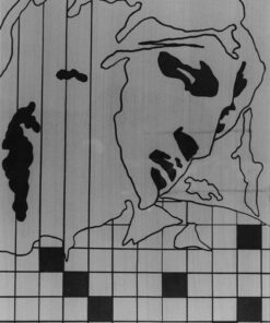 1978<br>tempera, pennarello, proiezione fotografica su tela<br>cm 60x40