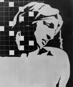 1978<br>tempera, matita, proiezione fotografica su tela<br>cm 90x70