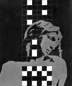 1978<br> tempera, matita, proiezione fotografica su tela<br>cm 100x70